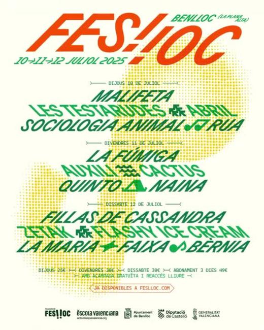 📣Dilluns comença l’estiu... i això només pot voler dir una cosa: #Feslloc! 💛

🏃‍♀️ Aconsegueix ja les teues entrades!

Feslloc: música, llengua i país.
📆 10, 11 i 12 de juliol
📍 Benlloc, la Plana Alta
🎟️ feslloc.com
⛺ Acampada inclosa

@feslloc

<a href="/Feslloc/">FES‼OC</a>