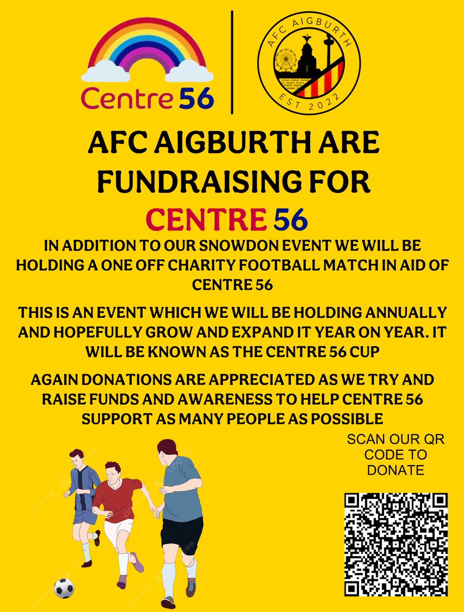 🚨 CENTRE 56 CUP 🏆

On Saturday 02.08.25 we will be holding the Centre 56 Cup. Our opponents have been confirmed and we would like to extend our thanks to them for agreeing to take part in something we hope is the start of something great.