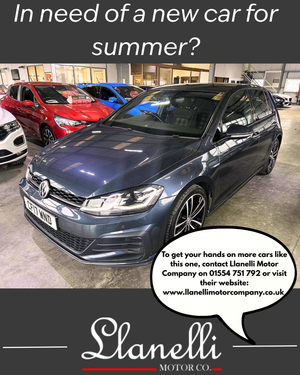 South Gower RFC (@south_gowerrfc) on Twitter photo If you're looking for a new car this summer, <a href="/llanellimotorco/">Llanelli Motor Co.</a> has a range of cars to suit every budget.
For more info, visit their website or give them a call and ask for Lewys / mention South Gower RFC.
π | llanellimotorcompany.co.uk
π | 01554 751792
#uppaseahorse If you're looking for a new car this summer, <a href="/llanellimotorco/">Llanelli Motor Co.</a> has a range of cars to suit every budget.
For more info, visit their website or give them a call and ask for Lewys / mention South Gower RFC.
π | llanellimotorcompany.co.uk
π | 01554 751792
#uppaseahorse