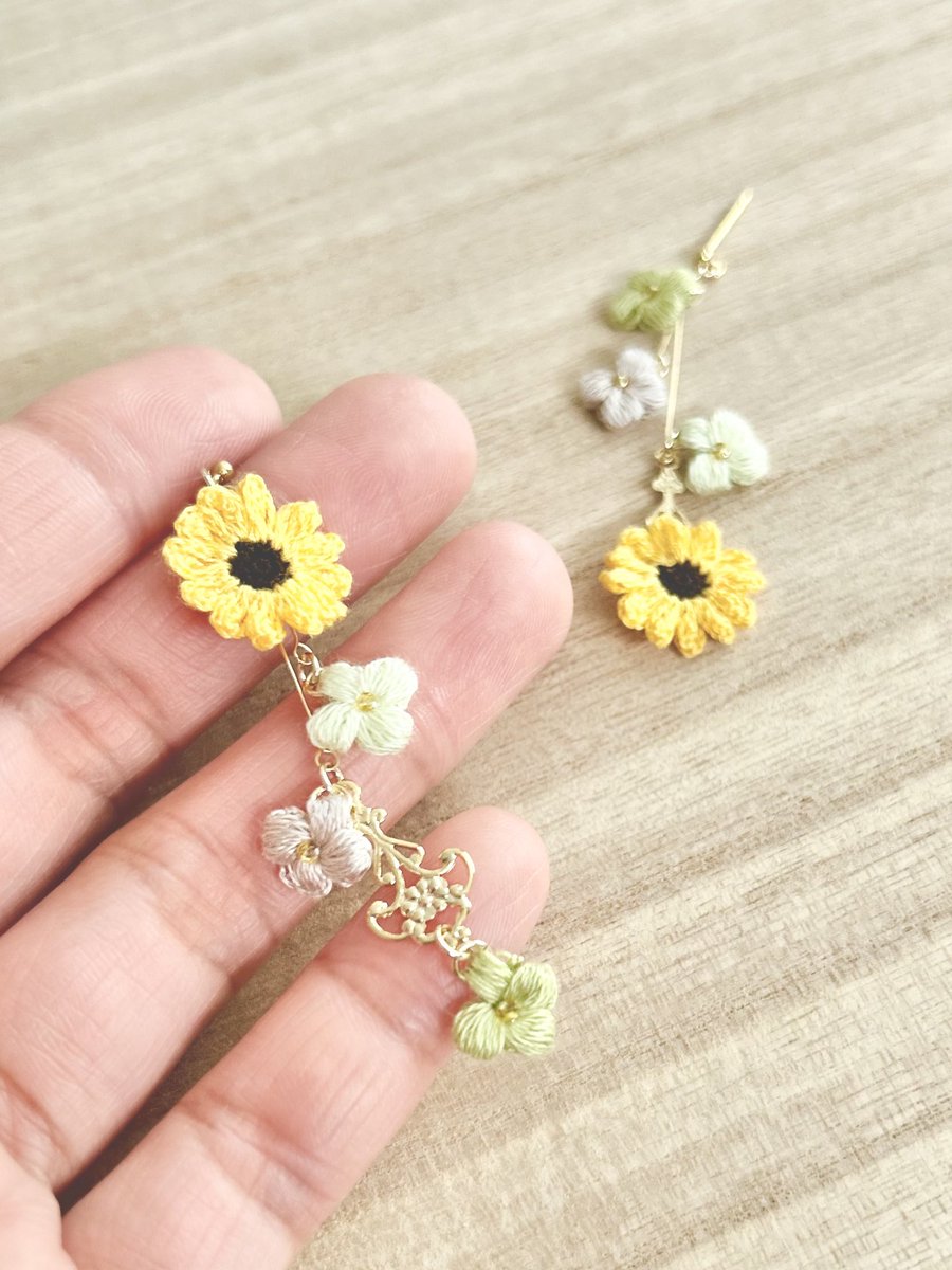 pinoknit's tweet photo. \\ 夏色🌻ひまわり//
元気でポップな、黄色いお花!
夏の代表といえば…ひまわり🌻✨
暑い夏も、楽しく!可愛く!
ひまわりと一緒に
たくさんたくさん想い出つくりましょ♡
#デザフェス61 #南館 #4F #R349 https://t.co/mbbJkIyh93