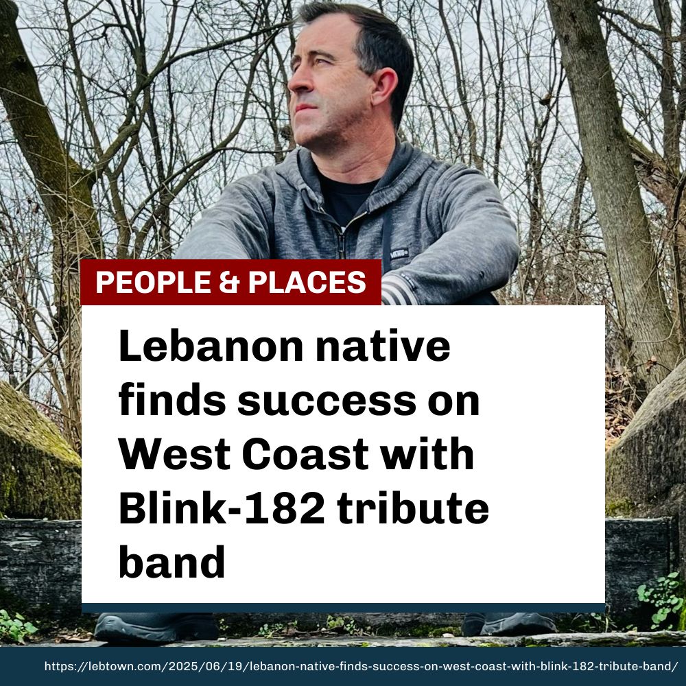A Lebanon High School graduate has spent 11 years touring more than 30 states as the frontman of Blink-18True, performing hit songs from the pop-punk band Blink-182. lebtown.com/2025/06/19/leb…