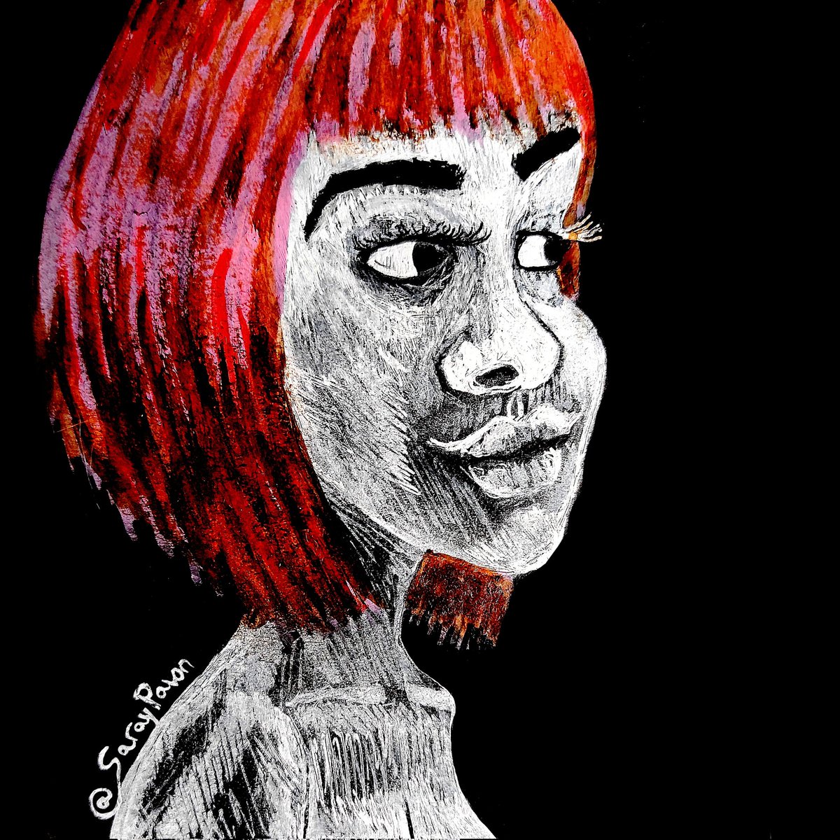SarayPavon's tweet photo. Cara del #libretonegro 12x12cm 🙃
#ilustracion #ilustration #draw #dibujo #boceto #scketch #blackpaper #sketchbook #sketchbookblack #sketchbookdrawing #rotuladores #cuerpo #sensuallook #anatomía #saraypavon #vampiressahim #girl #woman #face #womanface #cara #drawing #sensual https://t.co/2pN8ssSOMR