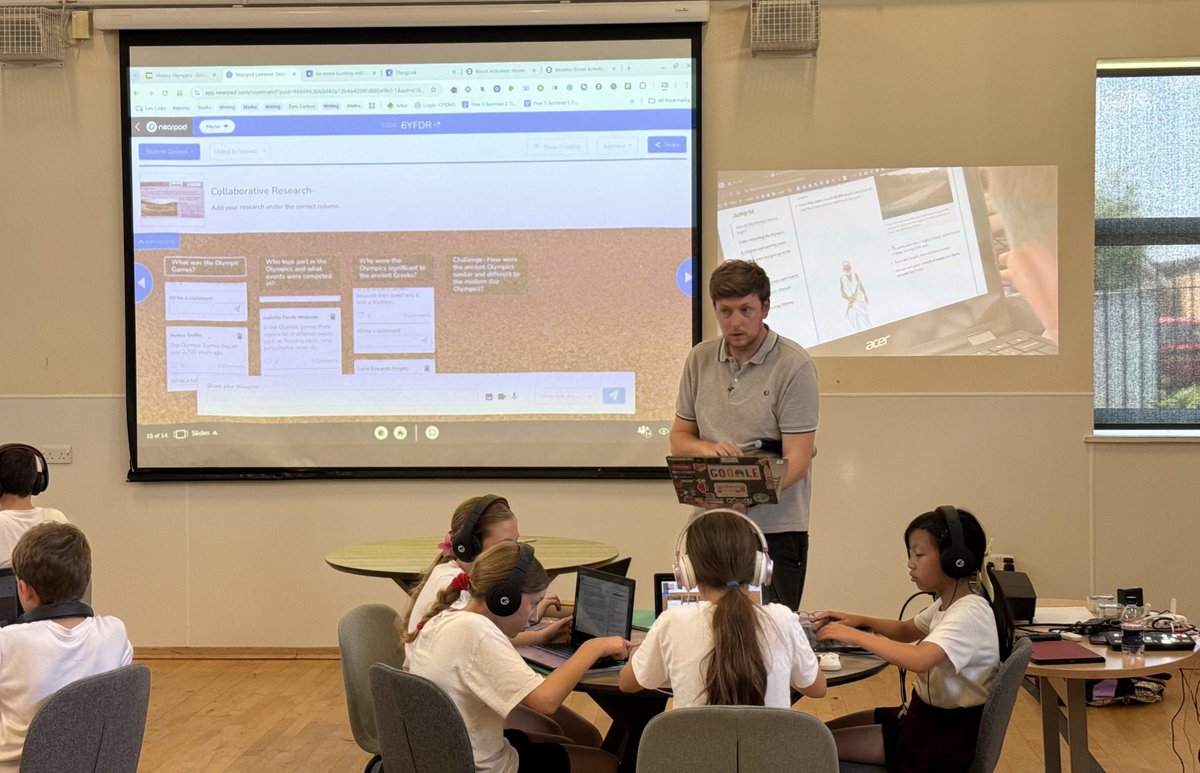LEOacademies's tweet photo. @EppingTrust @LGfL @EdtechukHQ @LEOtraining5 @LEOcomputing @BelindaMMEvans @ty_goddard @bobusher @johnjackson1066 @JulaanGovier @MrcTechteacher @MrsShirley8 @grahammacaulay @W00dlandAcademy @CFPSchool @ShareenAdvice 🧑‍🏫 #LiveClassroom at #EdTechHubsExpo 

More action from @CCJacademy, as @MrcTechteacher &amp; Y5 pupils from @CFPSchool demonstrate a truly inclusive approach to teaching &amp; learning.

Purposeful &amp; impactful use of digital technology.

More Info 👉 https://t.co/xqR8RpeB4l

@LGfL 🎥 https://t.co/UclAMy3nM2