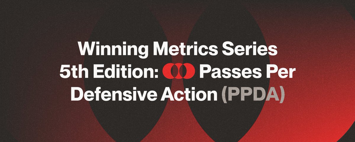Winning Metrics #05: PPDA

In the latest edition of Winning Metrics, we break down PPDA - football’s go-to stat for pressing intensity.

PPDA reveals how teams press, shapes tactical identity, and helps coaches build game-plans. 🔽

1/14 🧵
