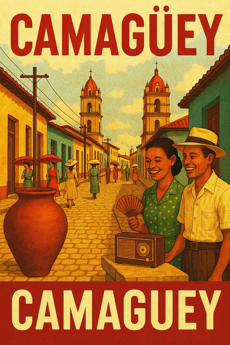 #Camagüey es un susurro de siglos entre adoquines y tinajones, donde cada calle angosta guarda secretos de poesía y café recién colado. Sus torres de iglesia vigilan el tiempo con paciencia de abuela, y el sol, travieso, se cuela entre sombras para acariciar los portales. #Cuba
