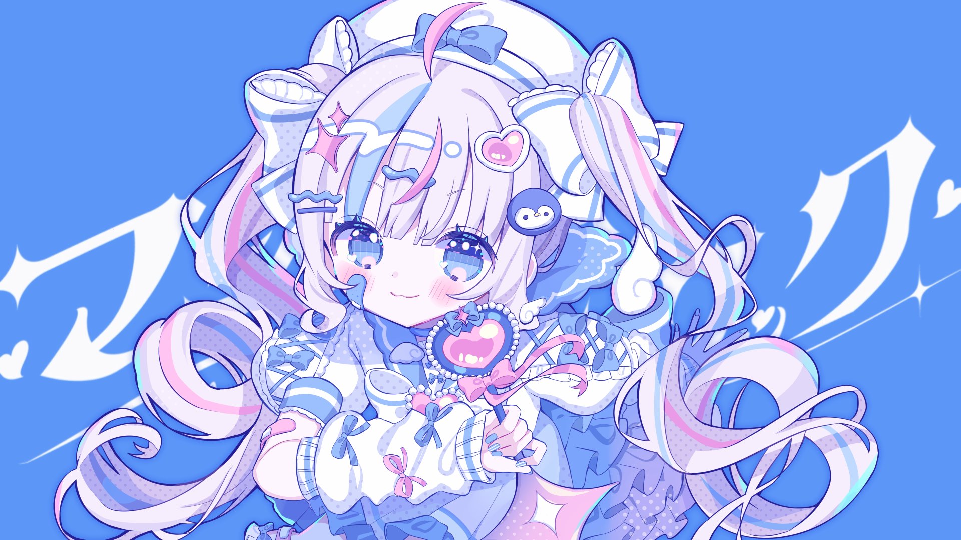 手描きイラスト オリジナル【まじょ×くろねこ】 手描きイラスト◇オリジナル『魔女とちび黒猫』A5サイズ：21.0cm