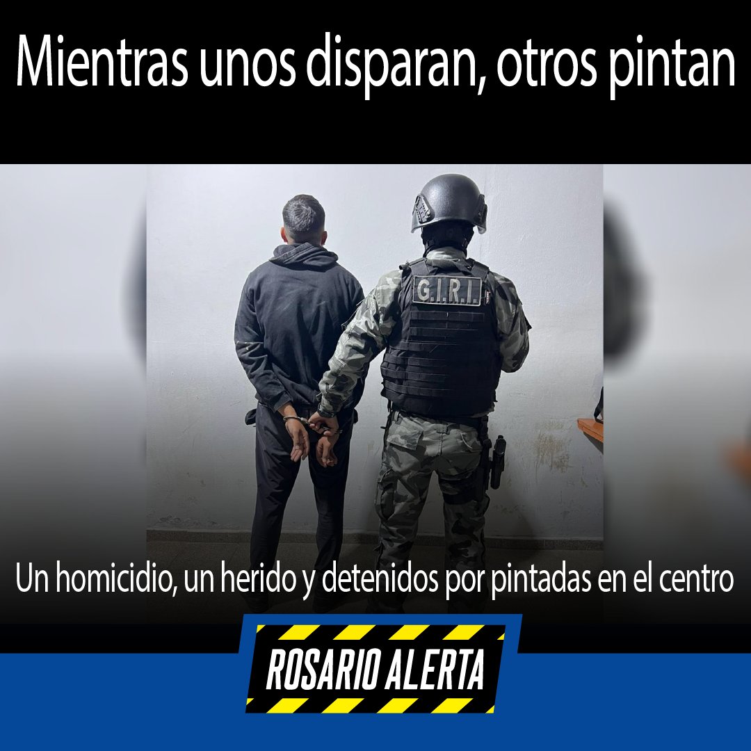 Rosario Alerta (@rosarioalerta) on Twitter photo 🚨 Homicidio en zona oeste, herido en Ludueña y dos detenidos por pintadas en el centro. Una noche con tres focos de tensión en Rosario.
#Rosario #Policiales 👁️🩸🕯️
👉rosarioalerta.com.ar/site/archivos/… a través de <a href="/RosarioAlerta/">Rosario Alerta</a> 🚨 Homicidio en zona oeste, herido en Ludueña y dos detenidos por pintadas en el centro. Una noche con tres focos de tensión en Rosario.
#Rosario #Policiales 👁️🩸🕯️
👉rosarioalerta.com.ar/site/archivos/… a través de <a href="/RosarioAlerta/">Rosario Alerta</a>
