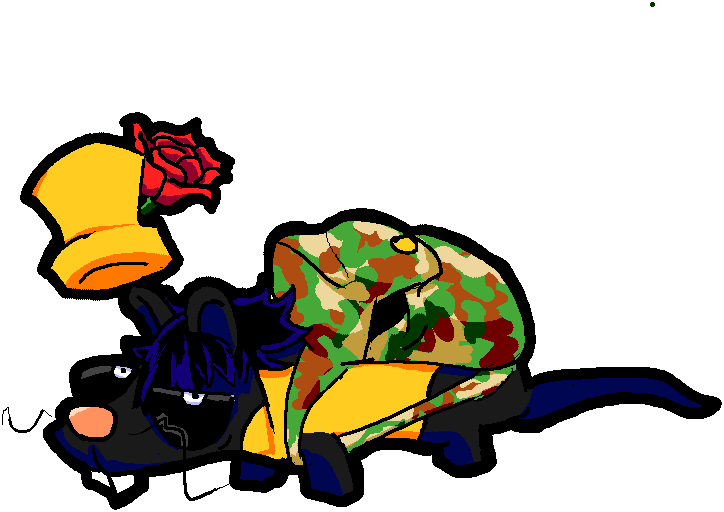 DeathlandsDev's tweet image. Another drawing on the frickbears 3 hitman list
And this time is @Cheese_Trooper whose oc I turned into a rat that runs the shop when there's sales
#FNAF