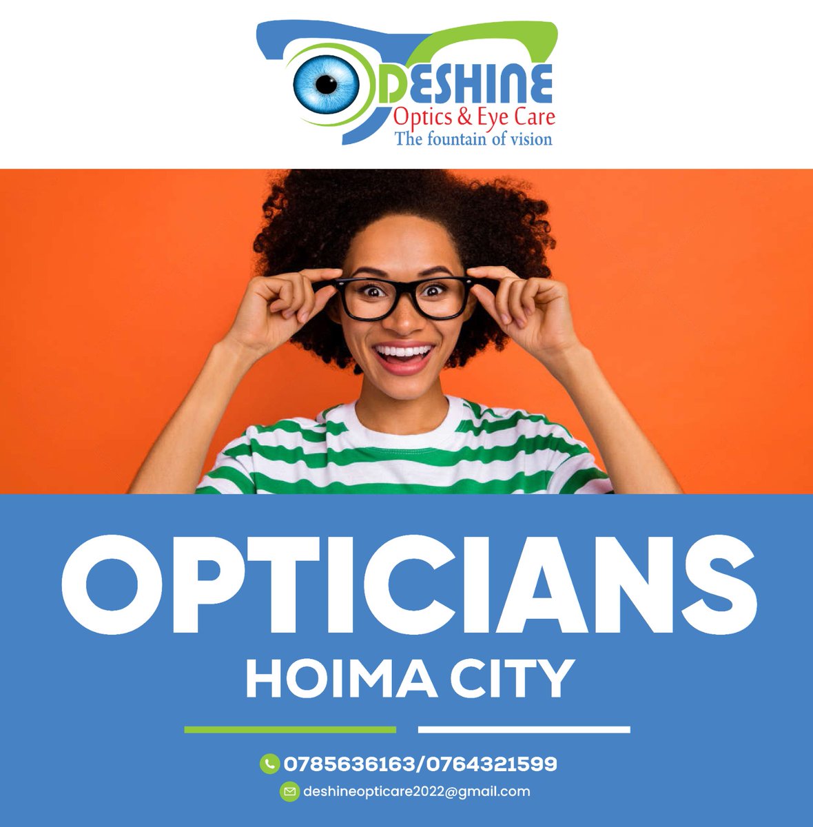 AsobozaJustus's tweet photo. Hellooo OIL CITY! 
DESHINE &amp; HOIMA ARE ONE!
Step in and get premium eyewear at unbeatable rates. Let your eyes thank you later........ https://t.co/XTigf3STYR