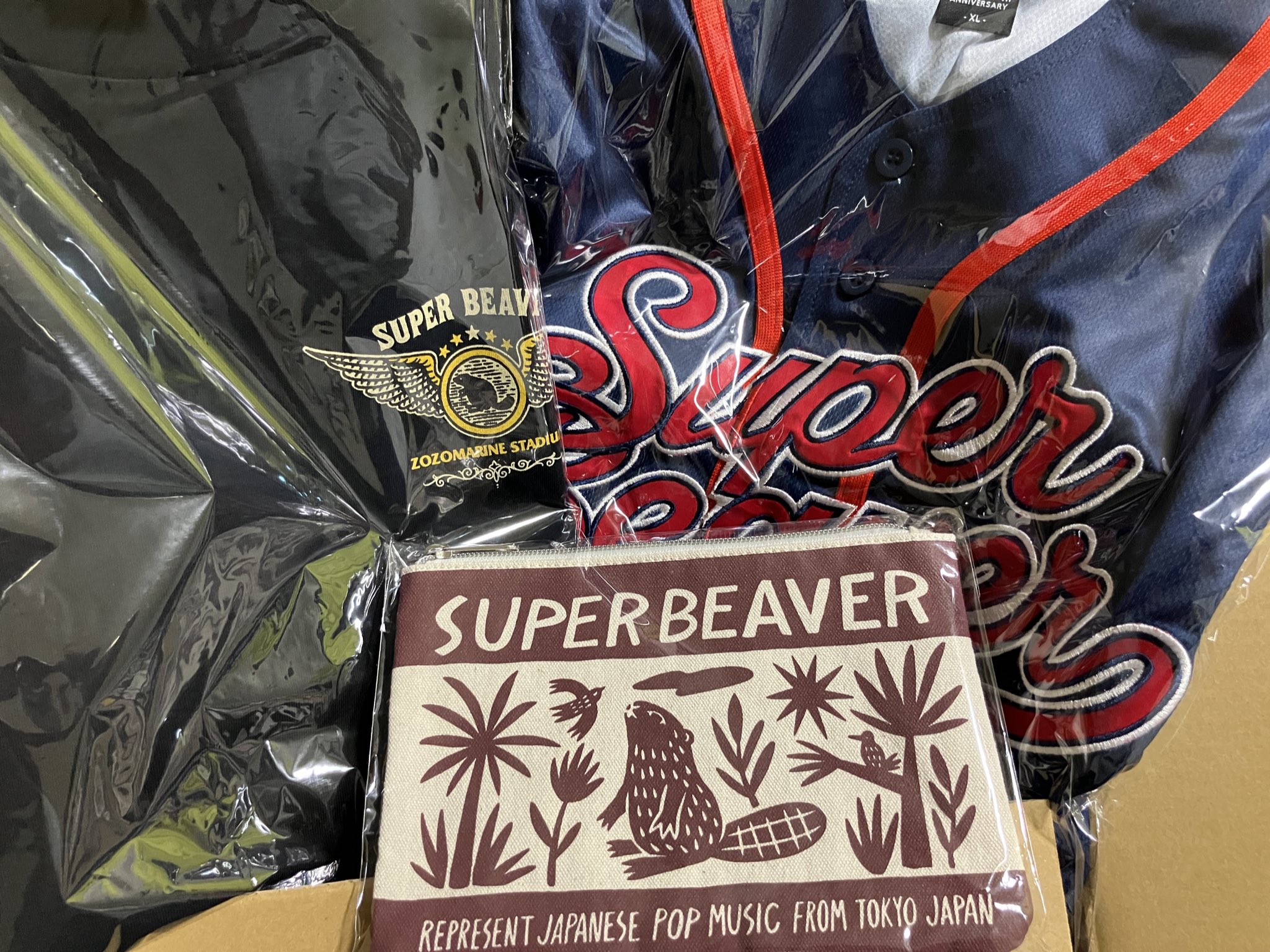 SUPER BEAVER ZOZOマリンスタジアム ベースボールシャツ XL