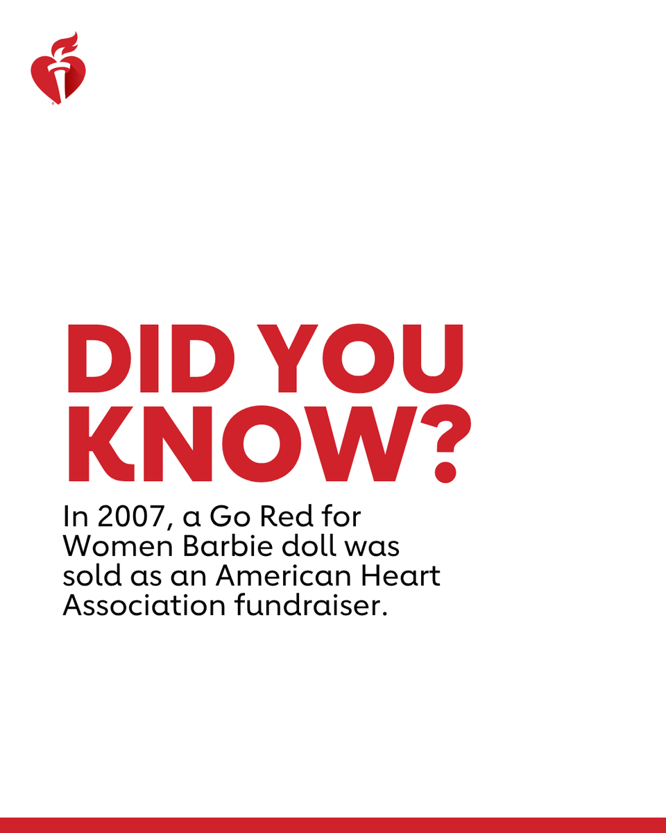 You know you’ve made it when you have your own Barbie doll…  

#GoRedforWomen