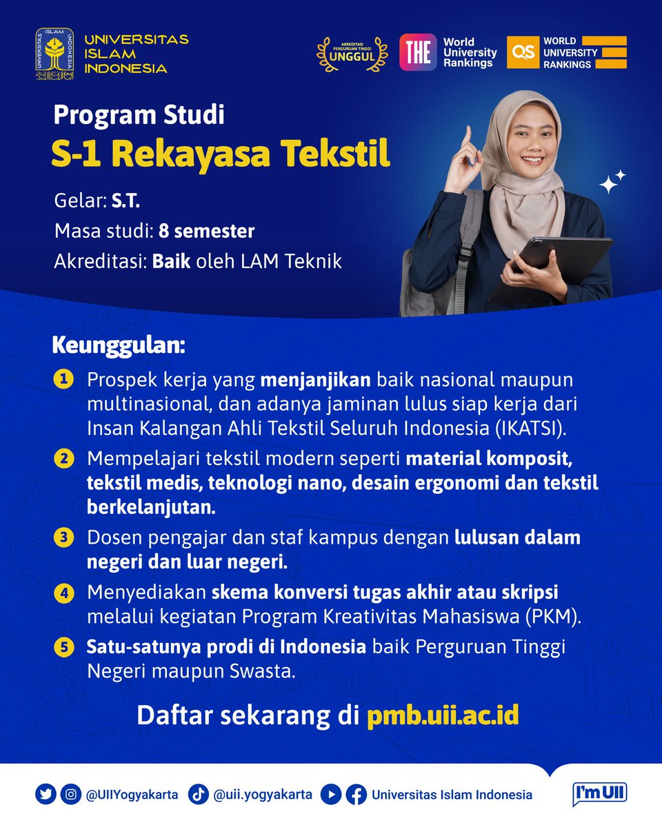 Prodi ini cuma ada di UII, ada yang tahu?
Intip fasilitasnya yuk 🫣👇🏻