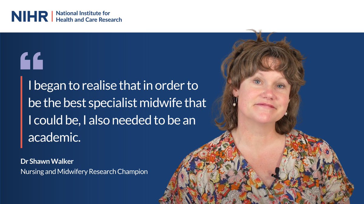 Are you a nurse or midwife considering a career in clinical academia? In the second of our 4 part series with our nursing and midwifery research champions, Senior Research Fellow Dr Shawn Walker talks us through her journey into clinical academia as a midwife.

➡️