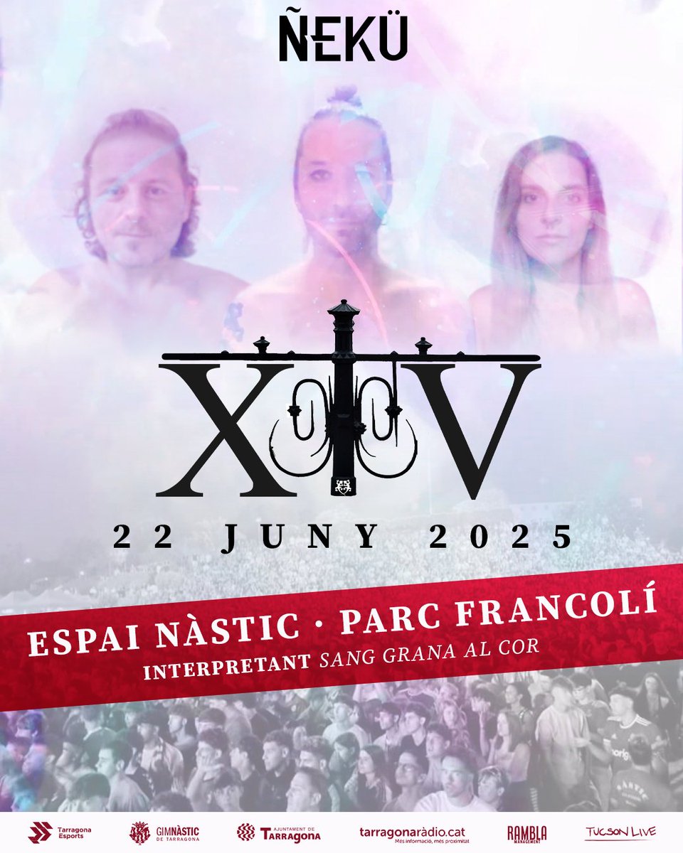 Ñekü (Oficial)🚐 (@nekumusic) on Twitter photo Aquest diumenge, viu el partit decisiu a la pantalla gegant al Parc del Francolí de la mà de <a href="/tarragonaradio/">Tarragona Ràdio 🟣</a>, @nastictarragona i @tarragonaesports Aquest diumenge, viu el partit decisiu a la pantalla gegant al Parc del Francolí de la mà de <a href="/tarragonaradio/">Tarragona Ràdio 🟣</a>, @nastictarragona i @tarragonaesports