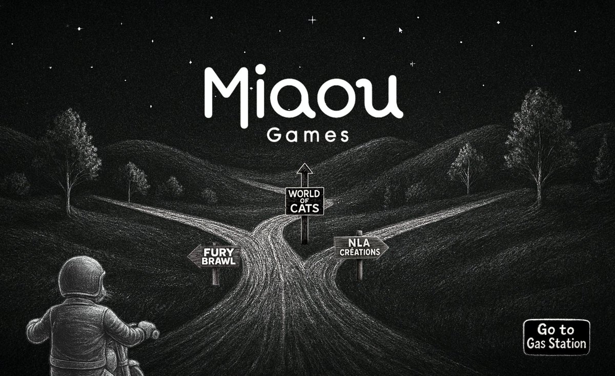 Miaou Game (@miaougame) on Twitter photo 🚧 Progressing on the gamified roadmap of
<a href="/miaougame/">Miaou Game</a>
...
The cat’s got his bike, the crossroads are ready.
Each path (NLA , World of Cats , Fury Brawl ) is a choice — but you’ll need fuel first.
A coin is coming...
#gamification#web3 #MiaouGames #crypto 🚧 Progressing on the gamified roadmap of
<a href="/miaougame/">Miaou Game</a>
...
The cat’s got his bike, the crossroads are ready.
Each path (NLA , World of Cats , Fury Brawl ) is a choice — but you’ll need fuel first.
A coin is coming...
#gamification#web3 #MiaouGames #crypto