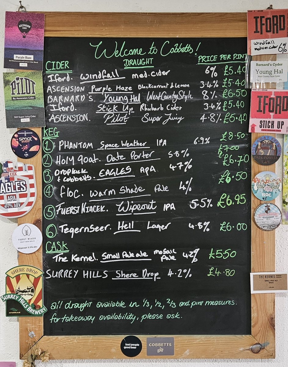 Cobbetts Beer Board (@beerblackboard) on Twitter photo 