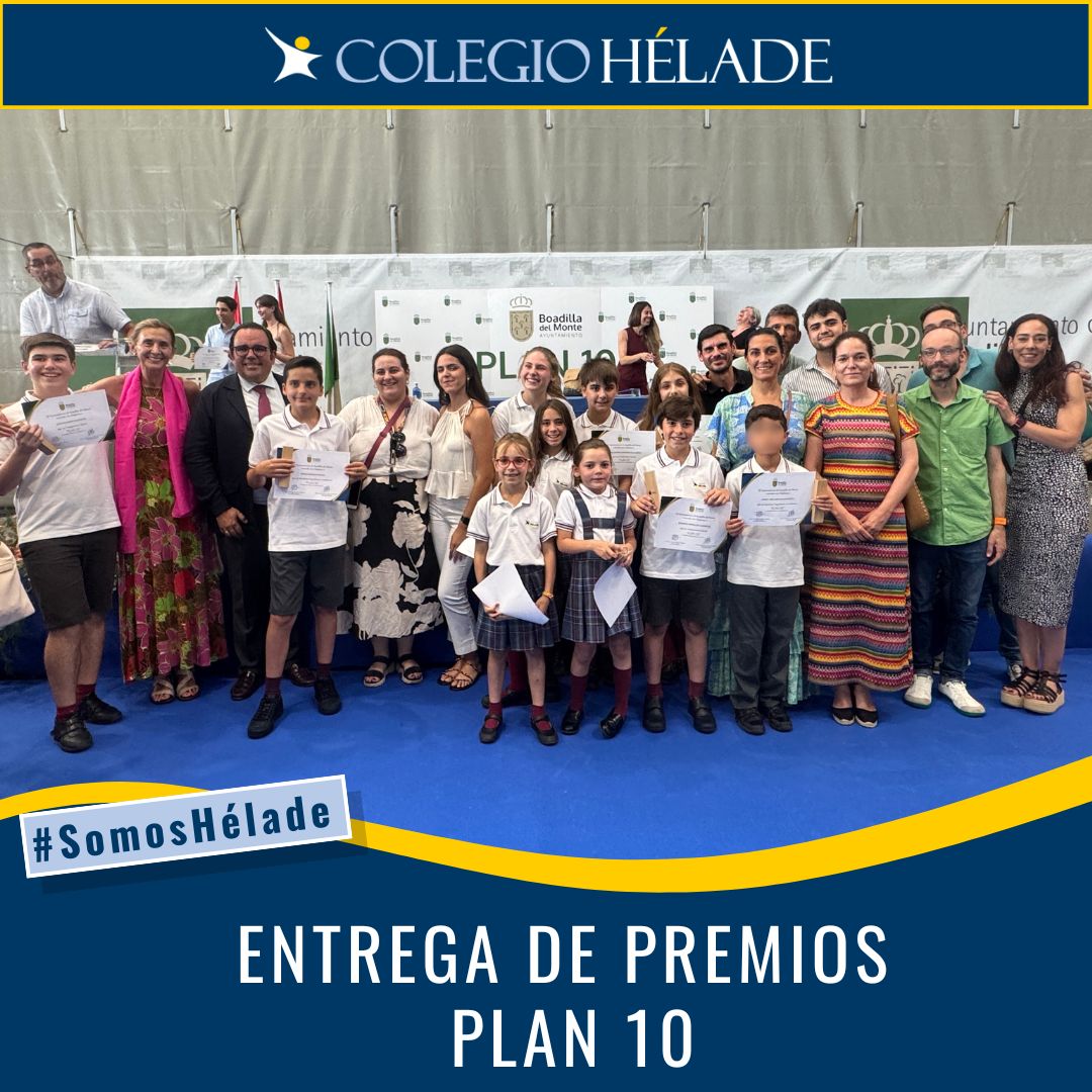 🏆 Ayer se celebró la entrega de premios del Plan 10, una iniciativa que reconoce el esfuerzo, la superación y el compromiso de nuestros alumnos. Contamos con la presencia del alcalde, que nos acompañó en este momento tan especial. 👏🎓 #SomosHélade