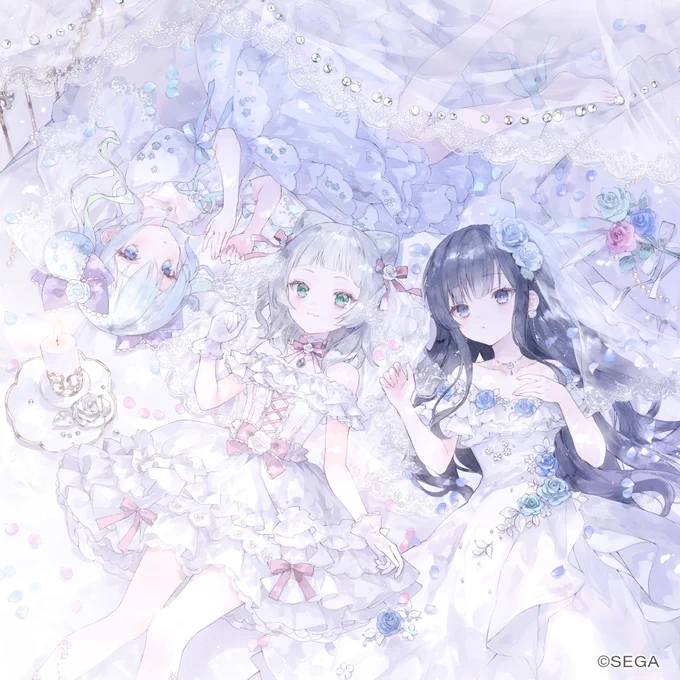 SEGA様の音楽ゲーム「オンゲキ」にて『Primera Fes. ～Bridal Stage～』のイラストを担当させていただきました! よろしくお願いします #オンゲキ