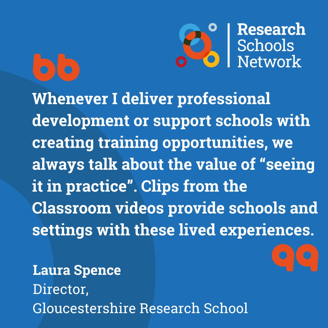 AspirerResearchSch (@aspirerrs) on Twitter photo We spoke to some of our Research School Directors about what they consider to be most valuable about the new #ClipsFromTheClassroom resource.
Laura Spence, Director of <a href="/GlosResearchSch/">Gloucestershire Research School</a>, highlights the lived experiences at the fingertips of time-poor teachers. We spoke to some of our Research School Directors about what they consider to be most valuable about the new #ClipsFromTheClassroom resource.
Laura Spence, Director of <a href="/GlosResearchSch/">Gloucestershire Research School</a>, highlights the lived experiences at the fingertips of time-poor teachers.