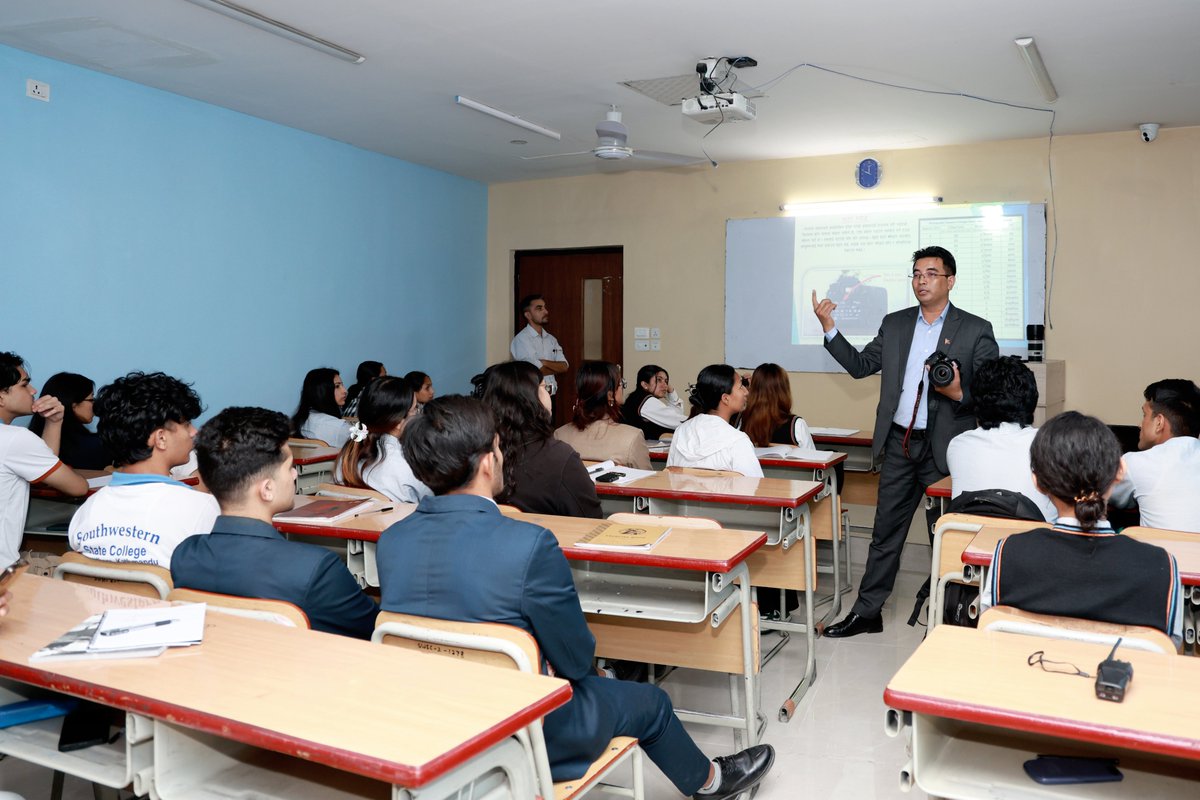 Pradeep_onta's tweet photo. Providing photography training to bachelor-level students during the workshop organized by the Management Club of Southwestern State College. Grateful for this opportunity. https://t.co/Qnv0BR291L