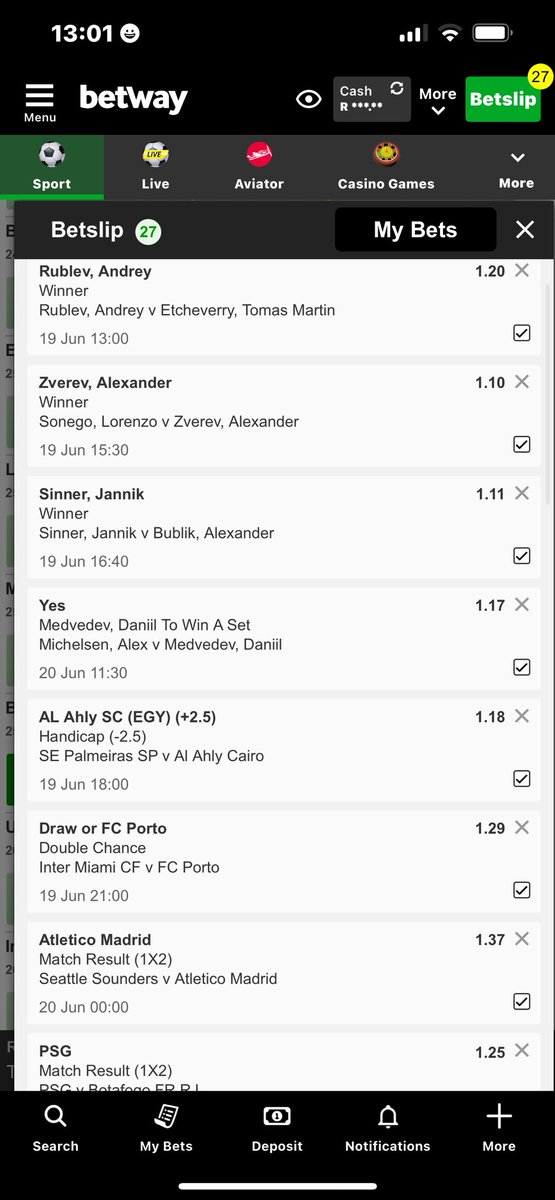 Train 🚆 300 odds ends next week 🐍🐍🐍🐍I just placed a bet with Betway. Tap here to copy my bet or search for this booking code in the Multi Bet betslip BW49B6459 betway.co.za/bookabet/BW49B…