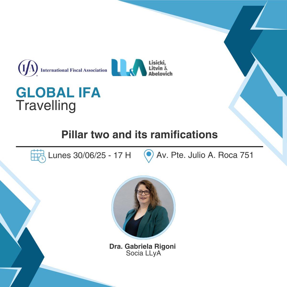 Lisicki, Litvin & Abelovich (@lisickilitvin) on Twitter photo 🌐Conferencia Global IFA TLP 2025: Pillar Two and Its Ramifications
📣El próximo lunes 30 de junio, a partir de las 17 h, se llevará a cabo en el Auditorio de la <a href="/AAEFOficial/">Asociación Argentina de Estudios Fiscales</a>, sito en Av. Julio A. Roca 751, planta baja – Buenos Aires (Argentina), una conferencia organizada por 🌐Conferencia Global IFA TLP 2025: Pillar Two and Its Ramifications
📣El próximo lunes 30 de junio, a partir de las 17 h, se llevará a cabo en el Auditorio de la <a href="/AAEFOficial/">Asociación Argentina de Estudios Fiscales</a>, sito en Av. Julio A. Roca 751, planta baja – Buenos Aires (Argentina), una conferencia organizada por