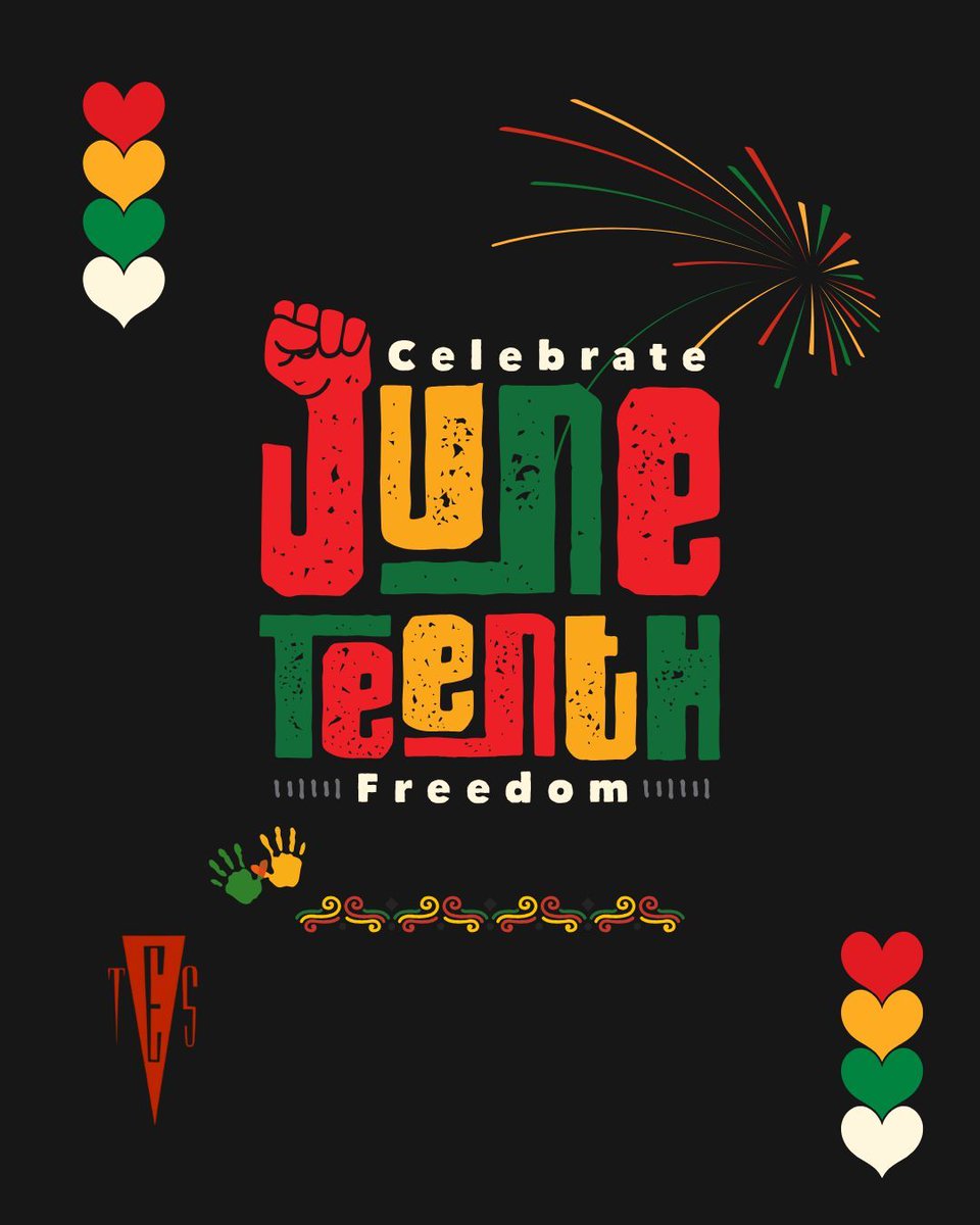 TES joyfully celebrates Juneteenth! A day for freedom, a tribute to resilience, and a hopeful look towards an inclusive future for all.