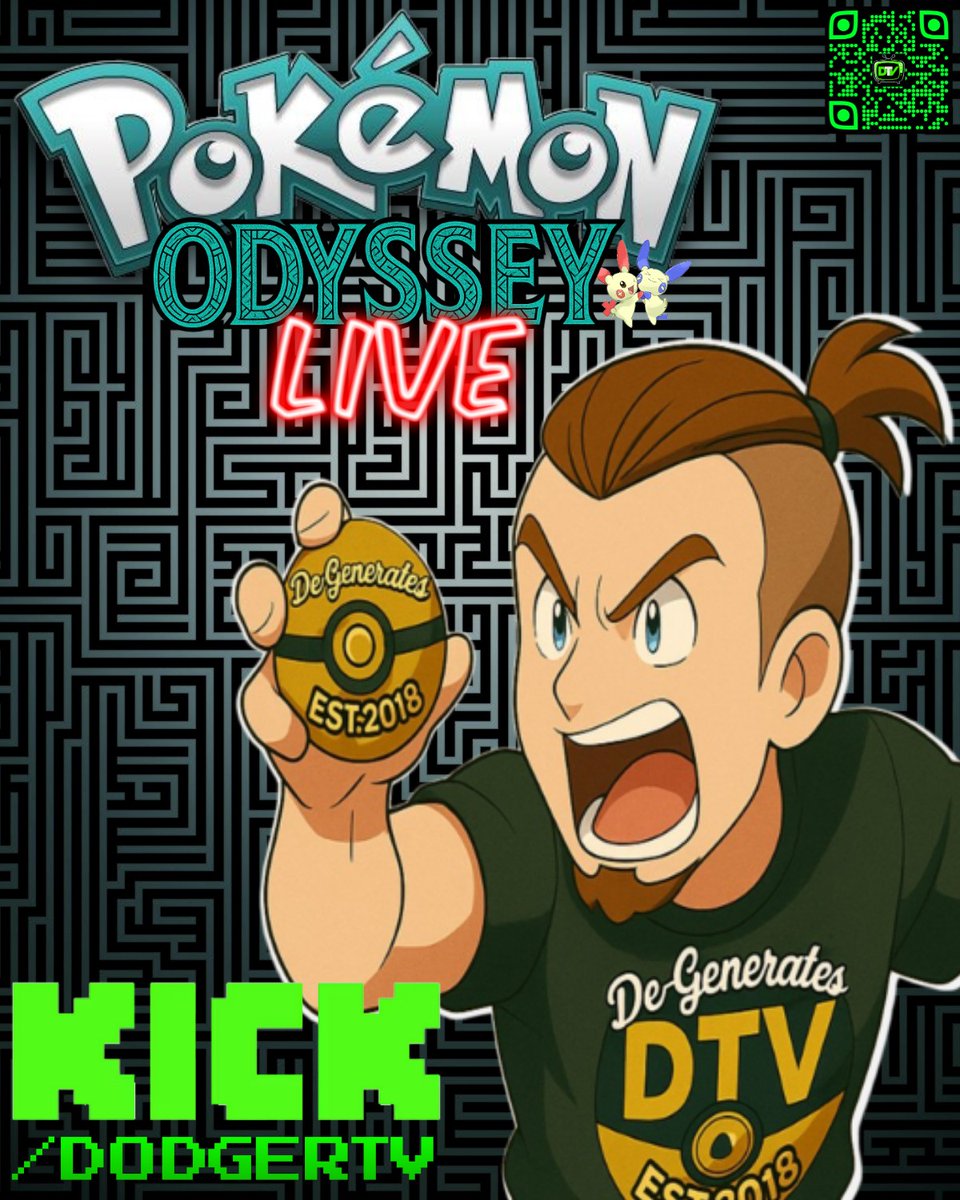 _DodgerTV's tweet photo. LIVE๐ข
Playing: #PokรฉmonOdyssey
Let's Storm the Labyrinth!
https://t.co/AOVEaVDwAI https://t.co/AOVEaVDwAI https://t.co/AOVEaVDwAI
#Pokemon #KickStreaming #kick #KickPicks
@Kickcommunity #KickIsHome @Paco_Scarso
(We really need a Kick Category for Pokรฉmon FanGames) https://t.co/Pop6Niin8S