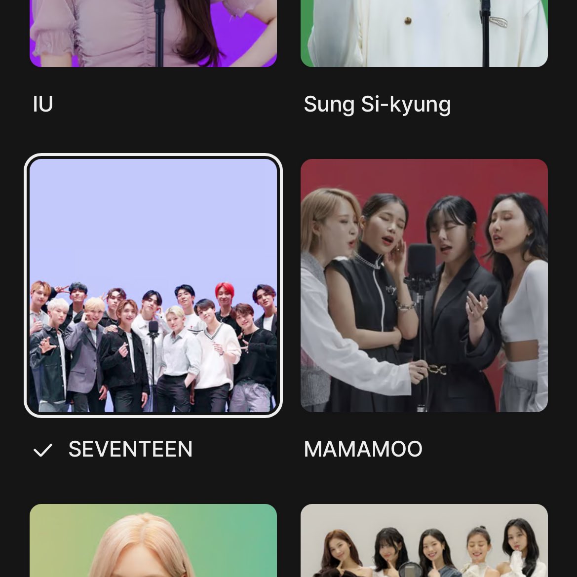 Carats Dingo ask to vote any idol who had killing voice before to perform on dingo killing voice again!

please vote for SEVENTEEN ✅