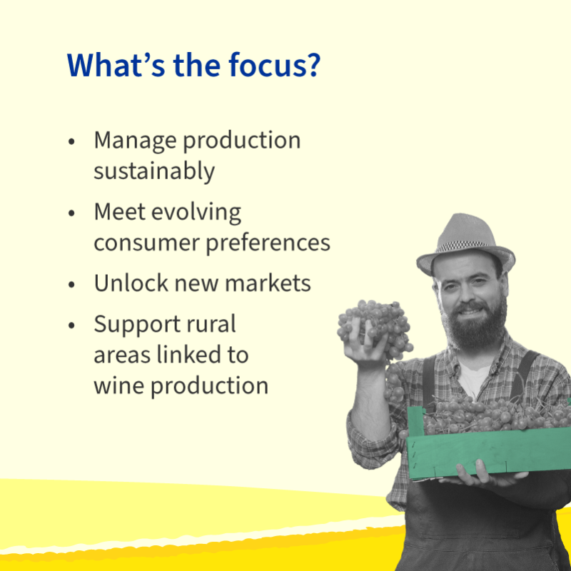 EUCouncil's tweet photo. The EU is stepping up support for the wine sector. 🍷
New measures aim to help producers tackle climate change, shifting consumer trends and market instability.
Find out more: https://t.co/oKpMQUZMDV
#EUWine #AgriFish #Agriculture #Sustainability #RuralDevelopment