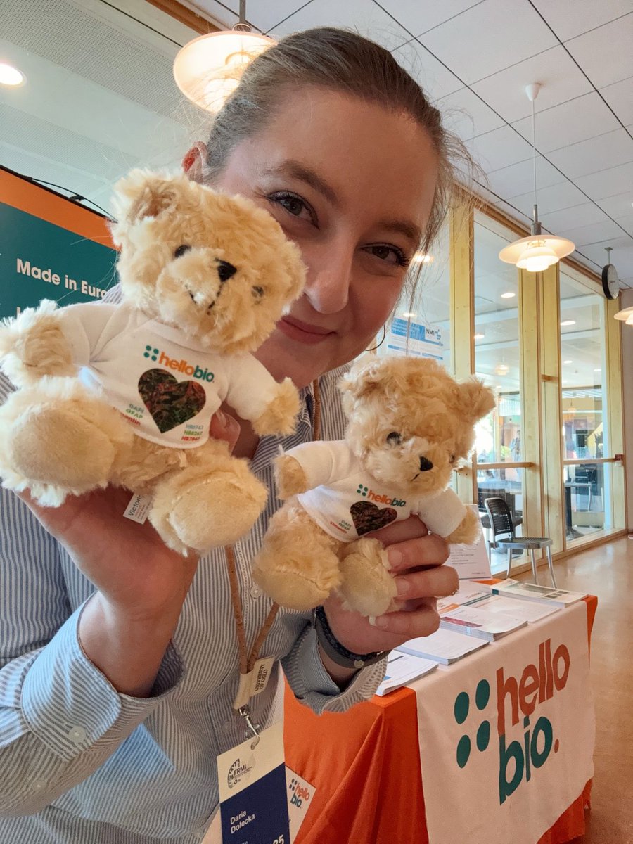 hello_bio's tweet image. It's our last day at @FRM2025Oslo and look who's joined us! Visit our booth at #FRM2025 & the Hello Bio bear might just come home with you! π§Έ
Don't forget to enter our prize draw to win a @GIANTmicrobes Plush Brain & some delicious chocolates! π¬
#FENS #FENSRegionalMeeting