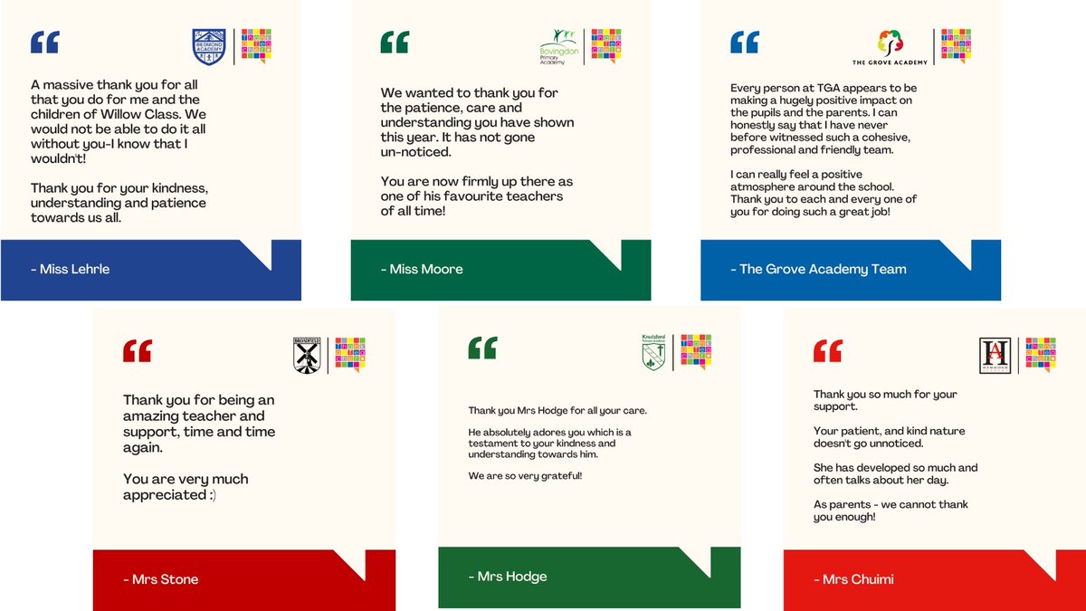 Thank you to all the families who have shared thoughtful messages of appreciation and recognition with our staff throughout the year and on #ThankATeacherDay!

✨Your kind words mean so much and make a lasting impact!