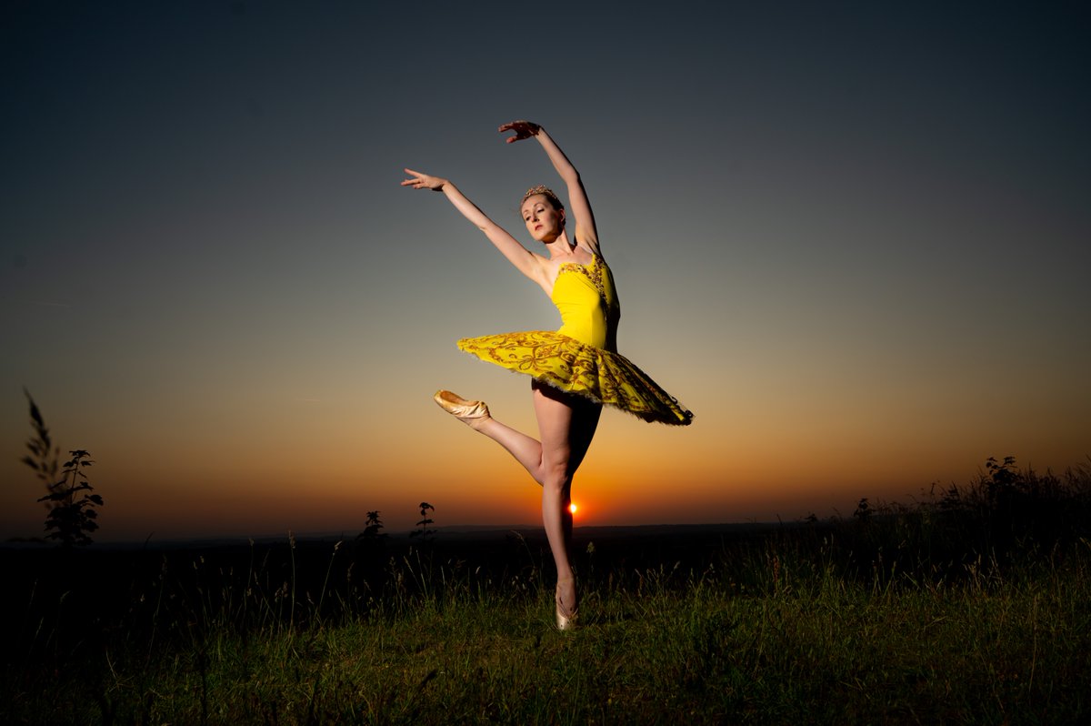 Sunset over Somerset last night with the beautiful Caroline Rees.