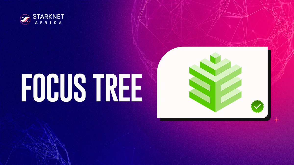 StarknetAfrica's tweet photo. .@Starknet is buzzing, and there's one name at the center of it - @focustree_app.
This mobile app has quietly pulled off one of the most impactful onboarding waves in recent Web3 history and it's not a crypto-native tool.
There's more to it 🧵⤵️ https://t.co/coiYvDZyA4