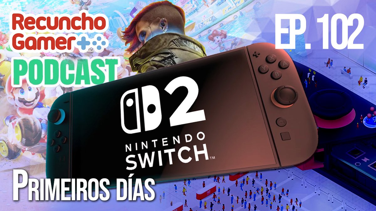 Último podcast da temporada! Repasamos a chegada da Switch 2 e algún dos seus xogos de inicio como Mario Kart World, o Welcome Tour, Fast Fusion, Cyberpunk 2077, Street Fighter 6...

❤️ youtu.be/drbN4Z0HTIs
💚 open.spotify.com/episode/6bl5dQ…
🧡 go.ivoox.com/rf/150579035