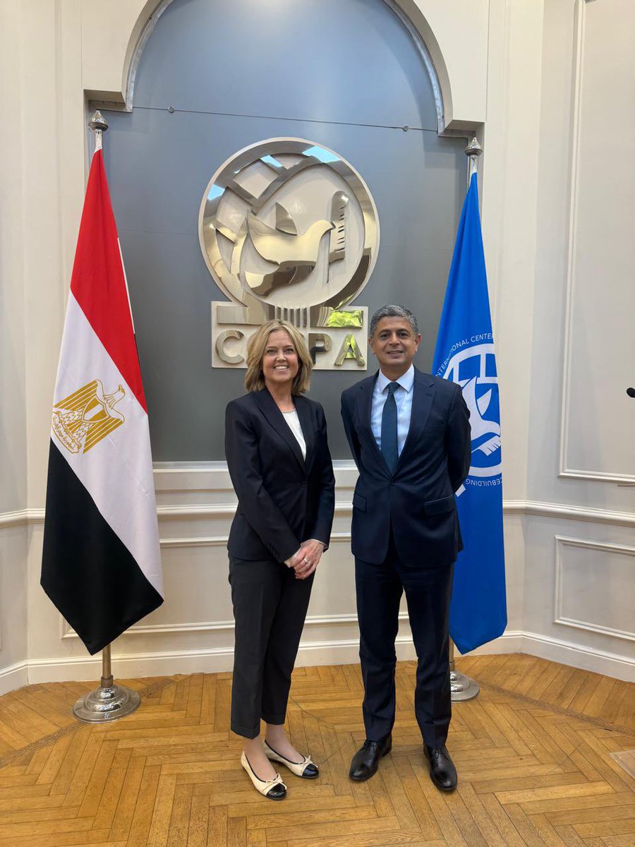 #CCCPA Director General, Amb. Seif Kandeel welcomed H.E. Amb. Hilde Klemetsdal, Ambassador of Norway 🇳🇴 to Egypt.

They discussed regional and intl. #peace and #security priorities and explored avenues of cooperation ahead of the upcoming #AswanForumV.