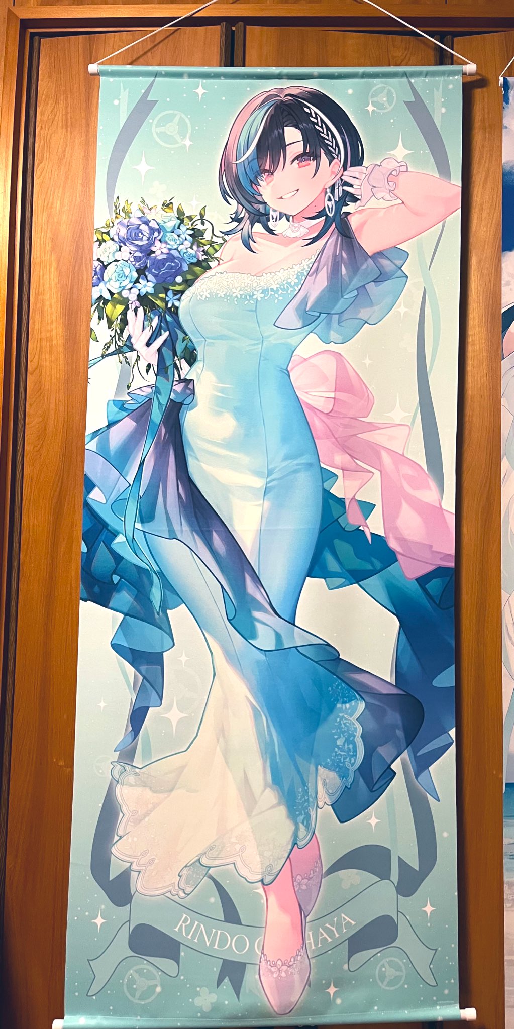 ホロライブ hololive ジューンブライド 等身大タペストリー 輪堂千速