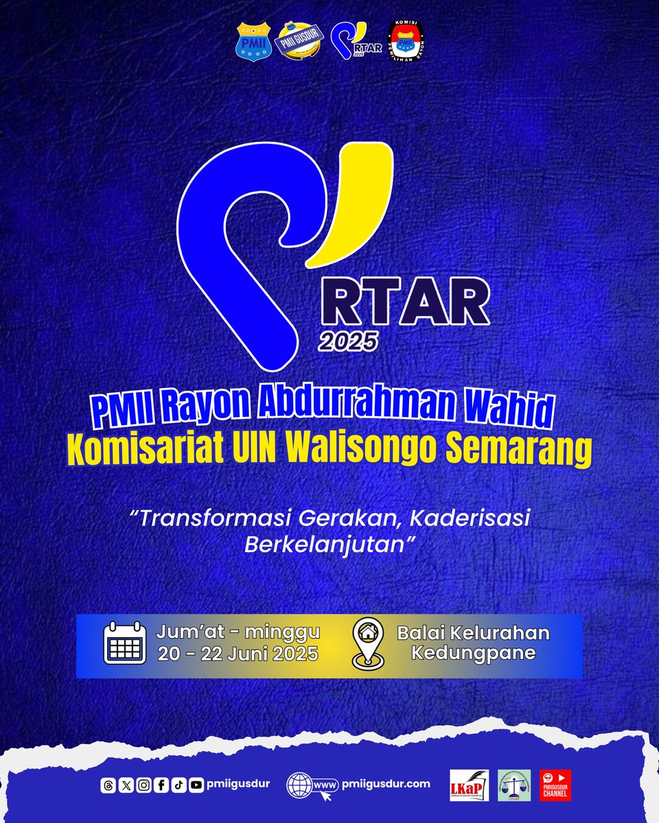 *[✨Rapat Tahunan Anggota Rayon PMII Rayon Abdurrahman Wahid ✨]*

PMII Rayon Abdurrahman Wahid menggelar Rapat Tahunan Anggota Rayon guna Evaluasi proker &amp; kerja keras pengurus satu periode. melangkah maju untuk kemajuan! 📈👊 

#pmii #pmiiwalisongo #pmiisemarang #pmiijateng