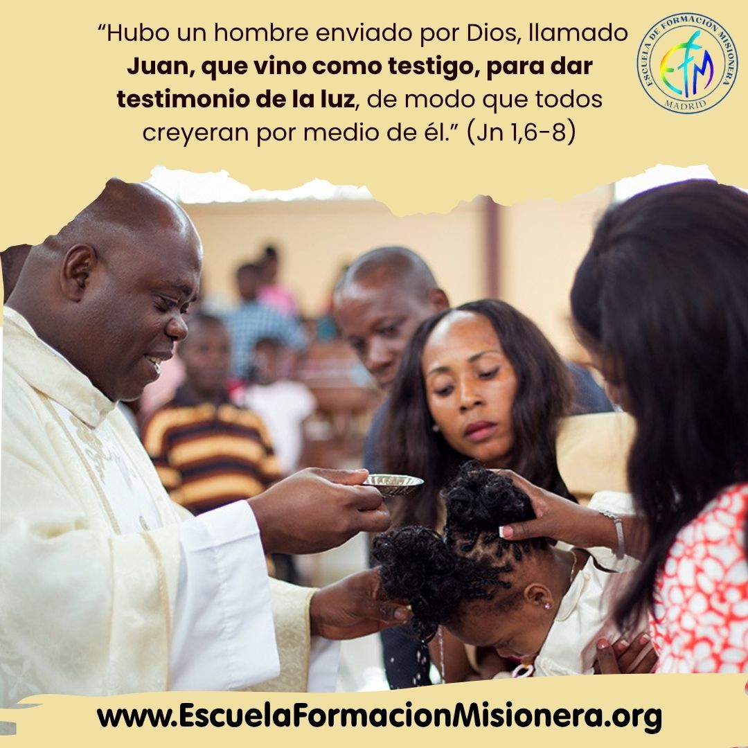 Hoy celebramos la fiesta de Juan Bautista, enviado como testimonio de la Luz. Que sepamos, como Juan, ser anunciadores y testigos de Dios allá en donde en donde vivamos la misión.
#EFMisionera #MatriculaAbierta #LaMisionNoSeImprovisa