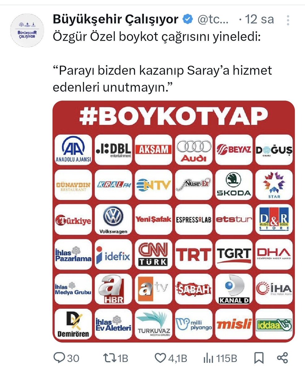 İyice köşeye sıkıştılar ki tabanını tutabilmek için yine boykot akıllarına gelmiş 😂

3. Dünya savaşı kapıda, cahape 560 milyarı götürenleri savunacağım diye hala saç tarıyor, tipik bir ruh halindeler 😂

Sorsan farklı fikirlere açığız derler ama kendileri gibi düşünmeyenlere