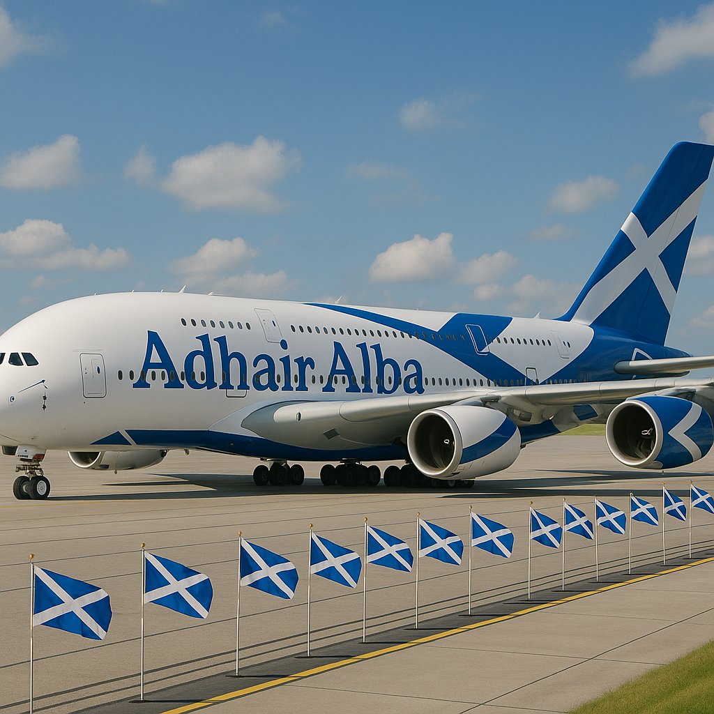 Scotland’s Skies Are Controlled by a Foreign Power, the English coloniser: An Independent Scotland Needs Its Own National Carrier e.g. Adhair Alba. Scotland is decolonising through UN mechanisms.

Scotland remains cut off from the world by design. The country has no national