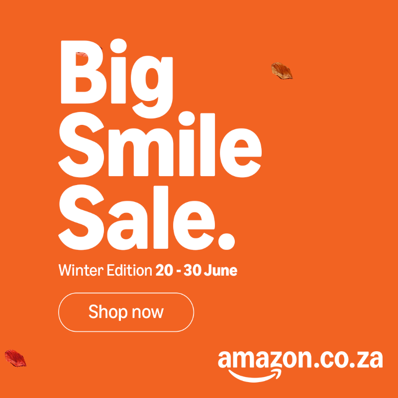 AmazonZARetail's tweet photo. The Amazon Big Smile Sale is now on! Get R200 off your first purchase! #AmazonBigSmileSale https://t.co/UtMOKvZMPS