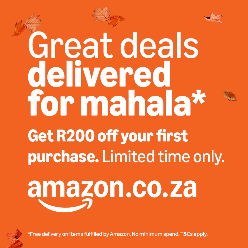 AmazonZARetail's tweet photo. The Amazon Big Smile Sale is now on! Get R200 off your first purchase! #AmazonBigSmileSale https://t.co/UtMOKvZMPS