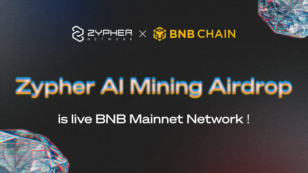 [1/x] Zypher zkAI Mining Airdrop Guide: How to Claim Your Rewards🚀

Zypher zkAI Mining is now live on <a href="/BNBCHAIN/">BNB Chain</a>, and our exclusive airdrop campaign has begun!

Whether you're an early supporter or a new user, this thread will walk you through how to claim your G NFT shards and
