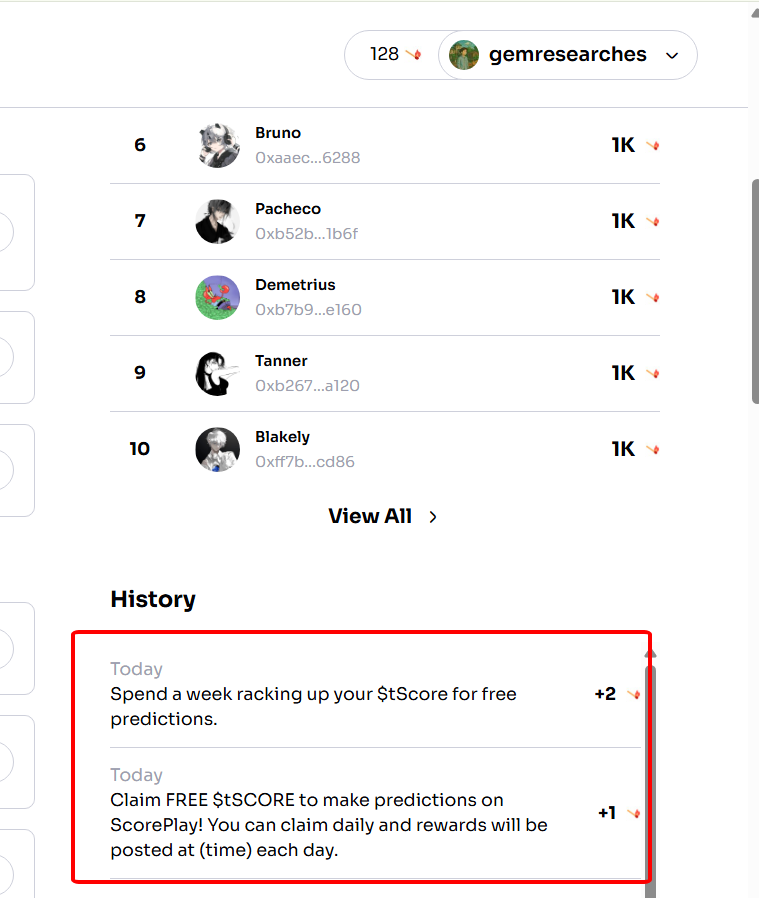 gemresearches's tweet photo. ⛺️ Update @campnetworkxyz mission @ScorePlay_xyz
Claim FREE $tSCORE to make predictions on ScorePlay! and Spend a week racking up your $tScore
Campers complete and receive 3 Matchsticks 👇
Link : https://t.co/XKoaVX9BKz
#K2Summit #CampNetwork #Web3 https://t.co/zv15aiKAka