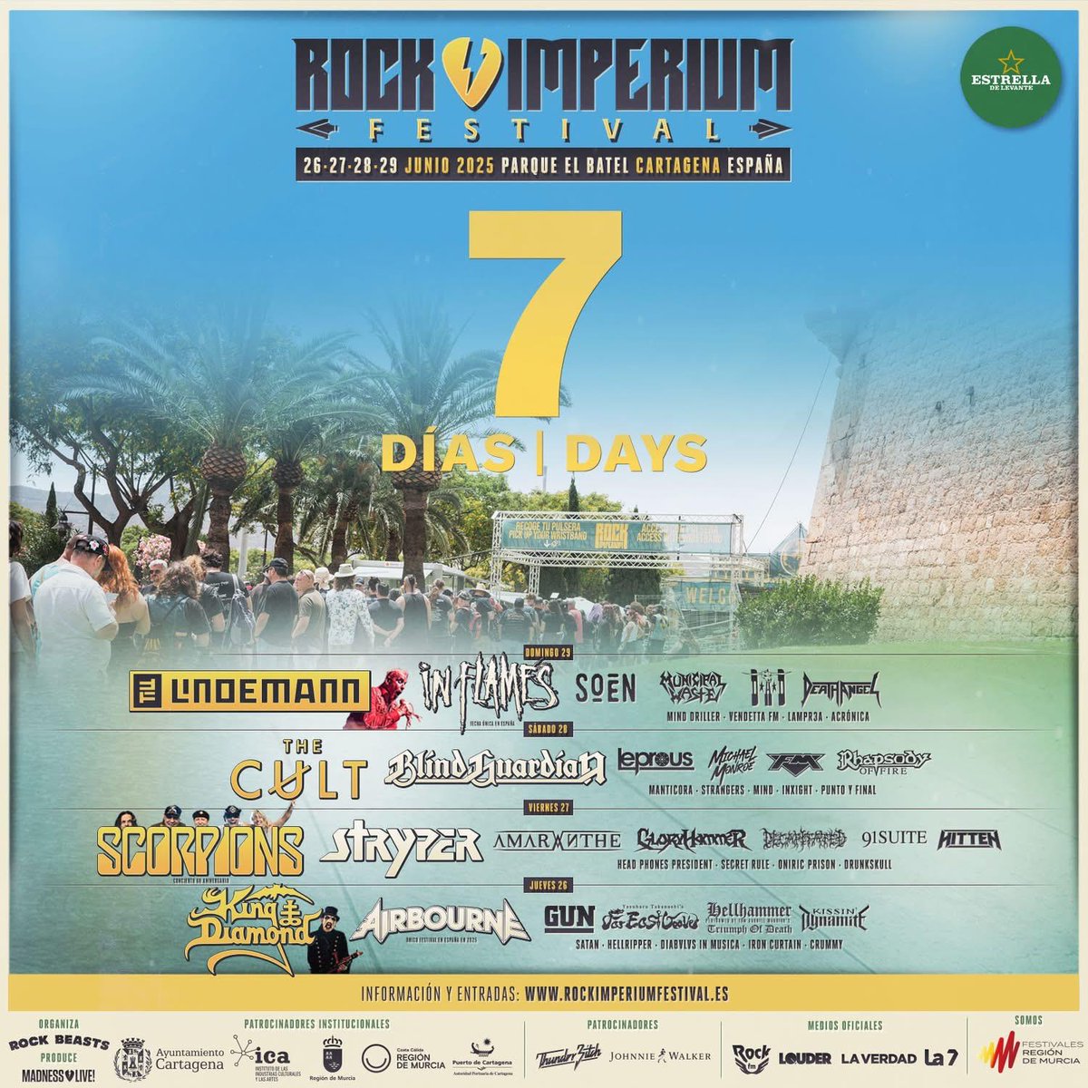 FM (@fmofficial) on Twitter photo Just 7 days till the start of <a href="/RockImperiumFes/">Rock Imperium Festival</a>! We'll see you in #Cartagena on Day 3, Sat 28 June when we hit the #estrellalevante main stage at 16.30h.
Full schedule:
rockimperiumfestival.es/en/schedule/
.
.
.
#FMlive #ontour #classicrock #festival #spain #rockimperiumfestival #RockFM Just 7 days till the start of <a href="/RockImperiumFes/">Rock Imperium Festival</a>! We'll see you in #Cartagena on Day 3, Sat 28 June when we hit the #estrellalevante main stage at 16.30h.
Full schedule:
rockimperiumfestival.es/en/schedule/
.
.
.
#FMlive #ontour #classicrock #festival #spain #rockimperiumfestival #RockFM