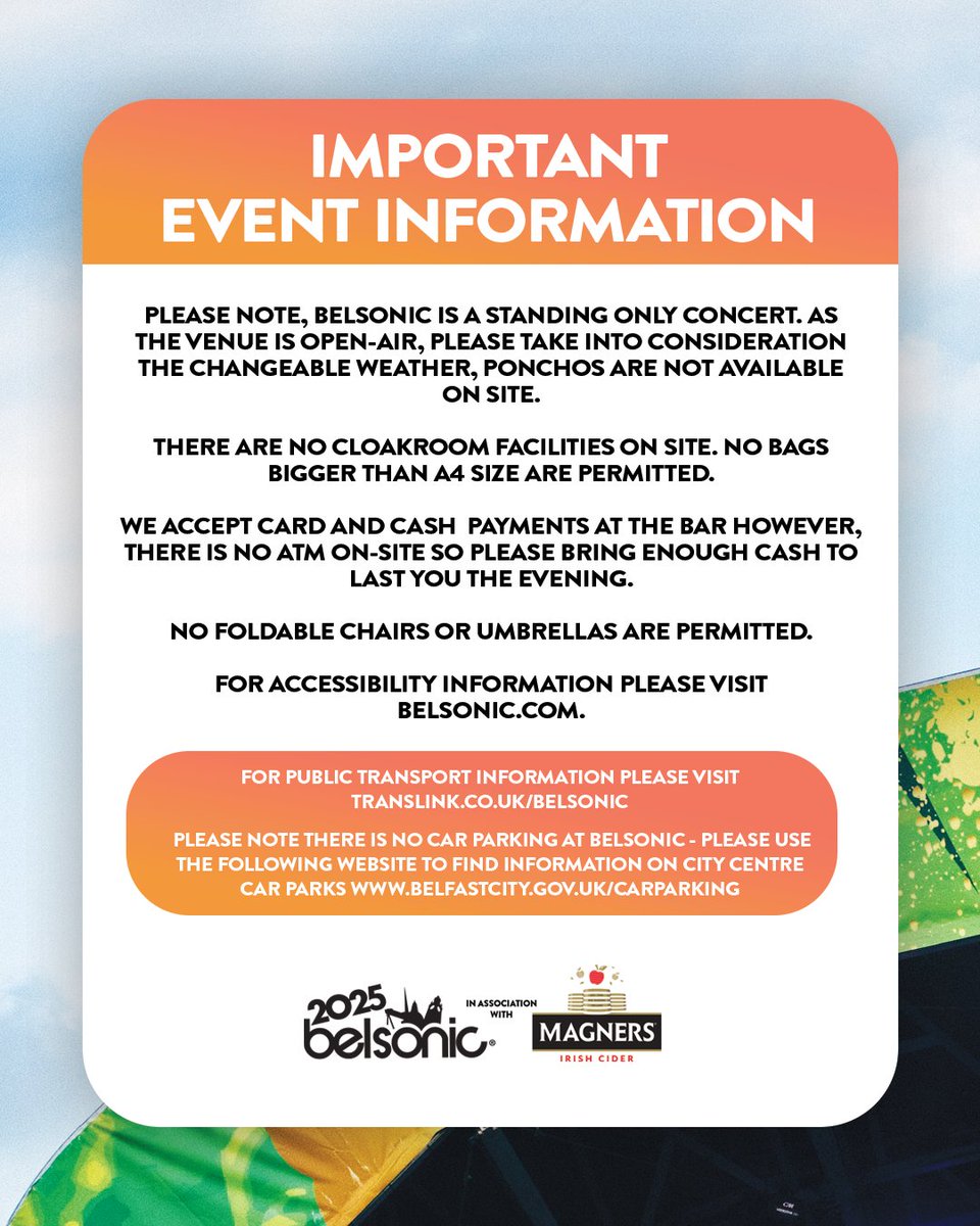 belsonicbelfast's tweet image. MADNESS, TIMES &amp;amp; EVENT INFO ℹ️ All times are subject to change. Remaining tickets from Ticketmaster and at the gate.