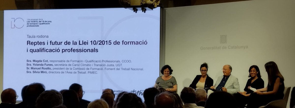 ACES - Associació Catalana d'Entitats de Salut (@acescat) on Twitter photo 📅 Hem assistit a l’acte del 10è aniversari de la Llei 10/2015 sobre #formació i qualificació professionals al Palau de <a href="/gencat/">Generalitat de Catalunya</a>.
👤 Presidit pel president <a href="/salvadorilla/">Salvador Illa Roca</a> s'ha reflexionat sobre l’impacte i el #futur de la formació professional a Catalunya.
#FormacióProfessional 📅 Hem assistit a l’acte del 10è aniversari de la Llei 10/2015 sobre #formació i qualificació professionals al Palau de <a href="/gencat/">Generalitat de Catalunya</a>.
👤 Presidit pel president <a href="/salvadorilla/">Salvador Illa Roca</a> s'ha reflexionat sobre l’impacte i el #futur de la formació professional a Catalunya.
#FormacióProfessional