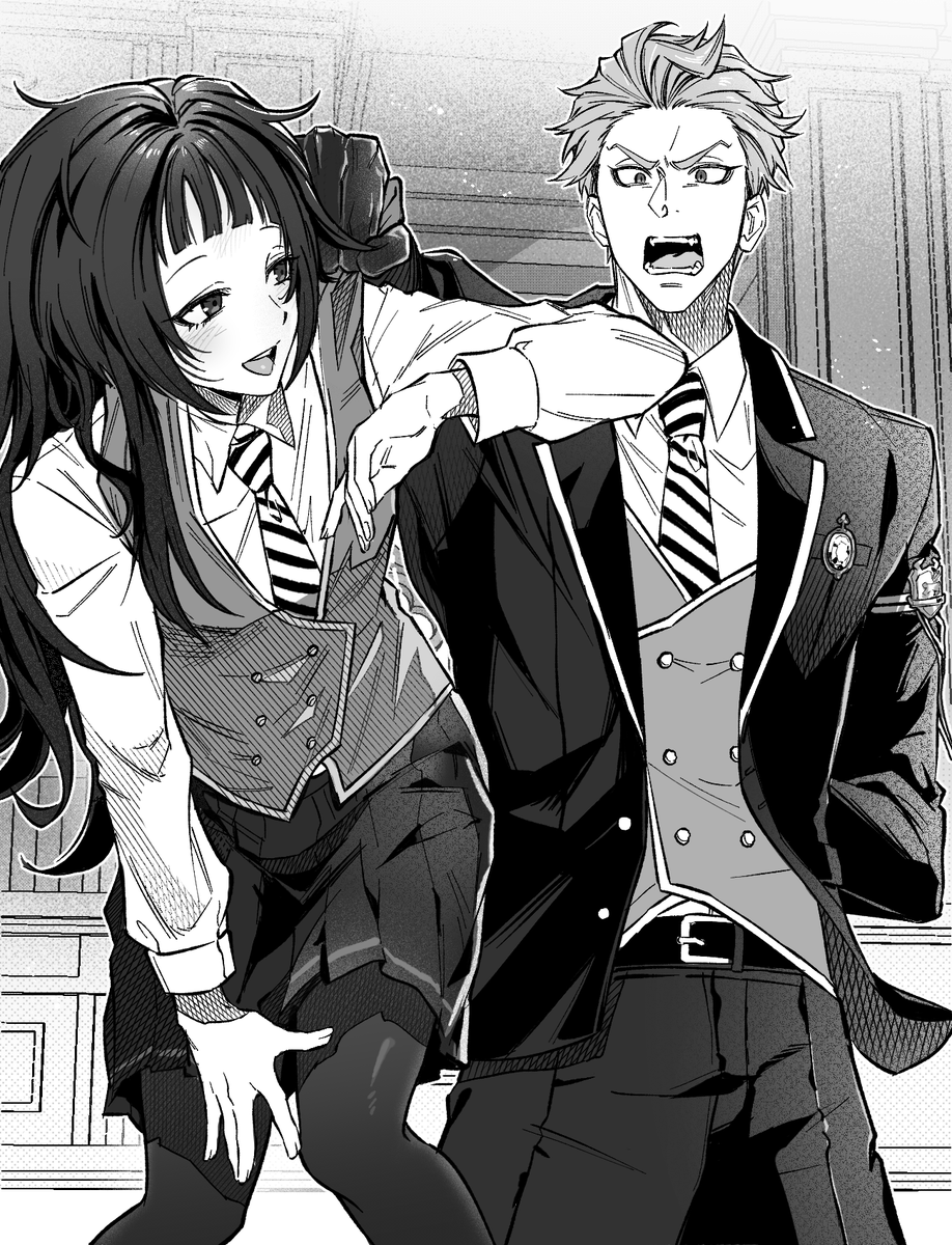 흑백 LD 커미션 작업물들입니닷~!