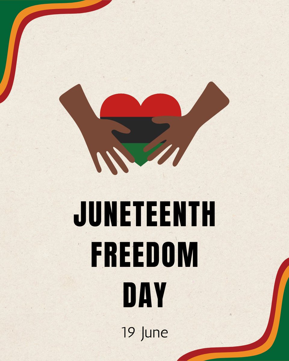 createability's tweet photo. Honoring Juneteenth: 

Today, we celebrate freedom, resilience, and progress. 

Let’s continue to drive change together - empowering every voice and building a brighter, more inclusive future.

#Juneteenth #Diversity #Inclusion #CreateAbility https://t.co/MUgBXyE4b8